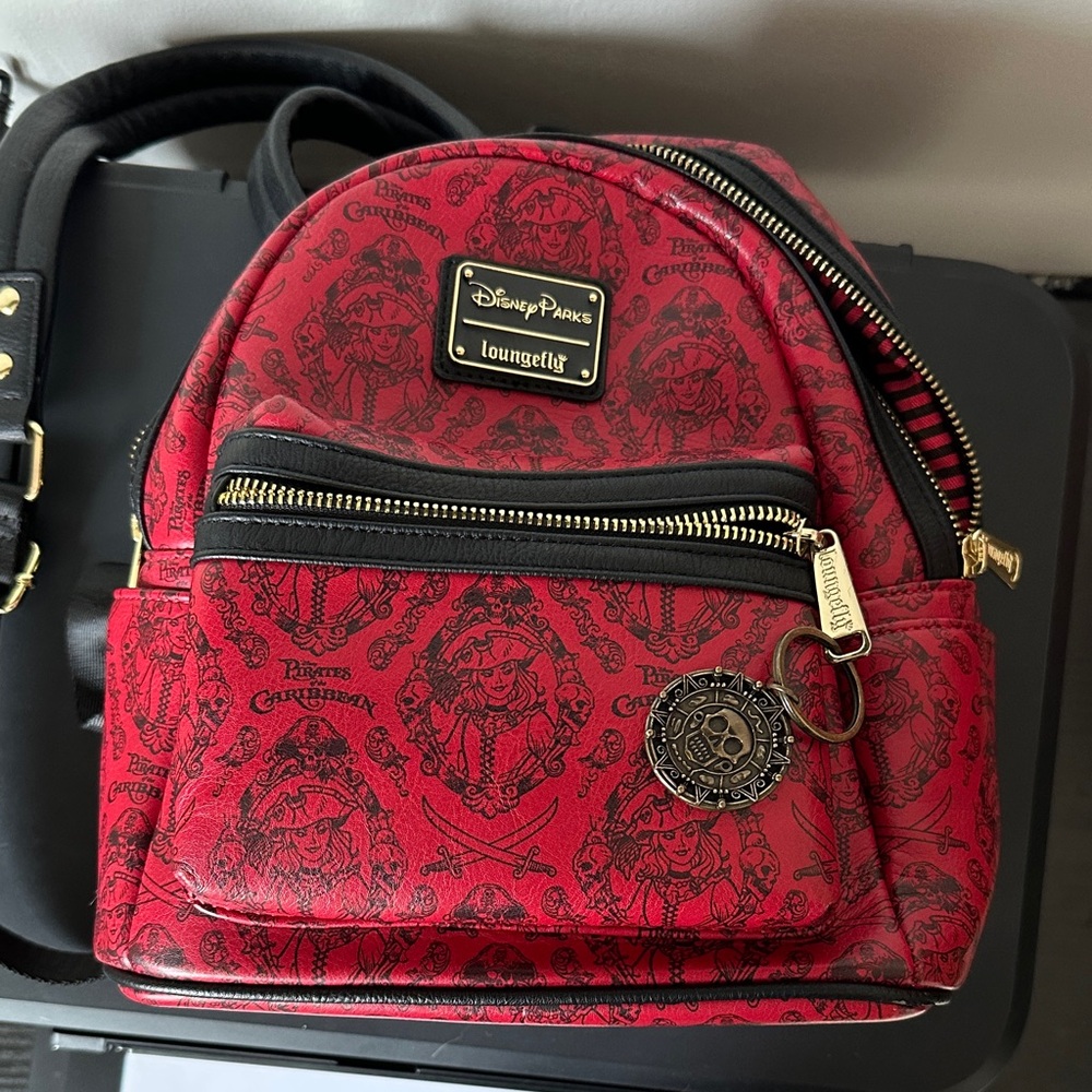 Disney Pirates Red and Black Backpack
